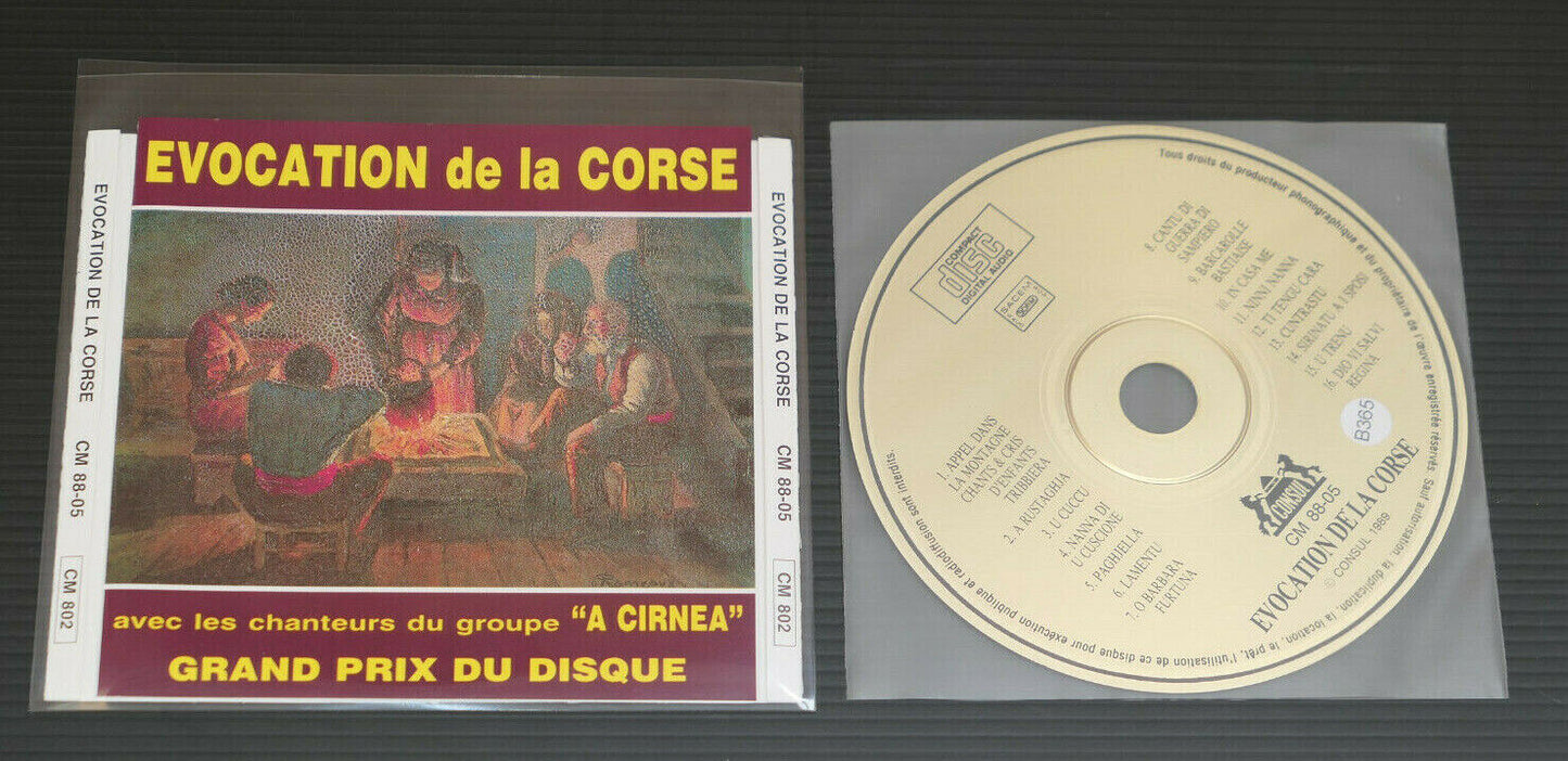 CD EVOCATION DE LA CORSE / GROUPE A CIRNEA / CONSUL 1989