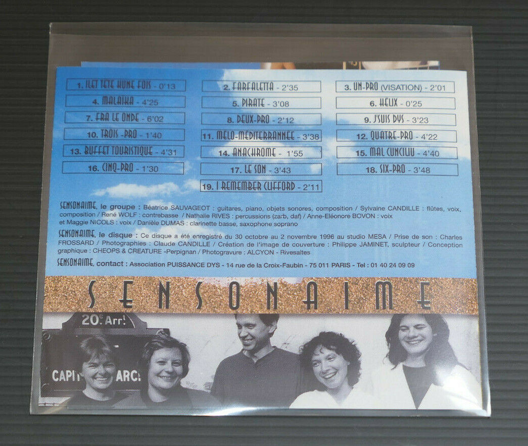 CD SENSONAIME / MUSIQUE D'ICI D'AILLEURS ET DE NULLE PART