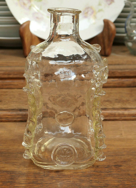 COGNAC VERDIER ANCIENNE BOUTEILLE VERRE SOUFFLE PONTIL FEDERAL LAW BOTTLE