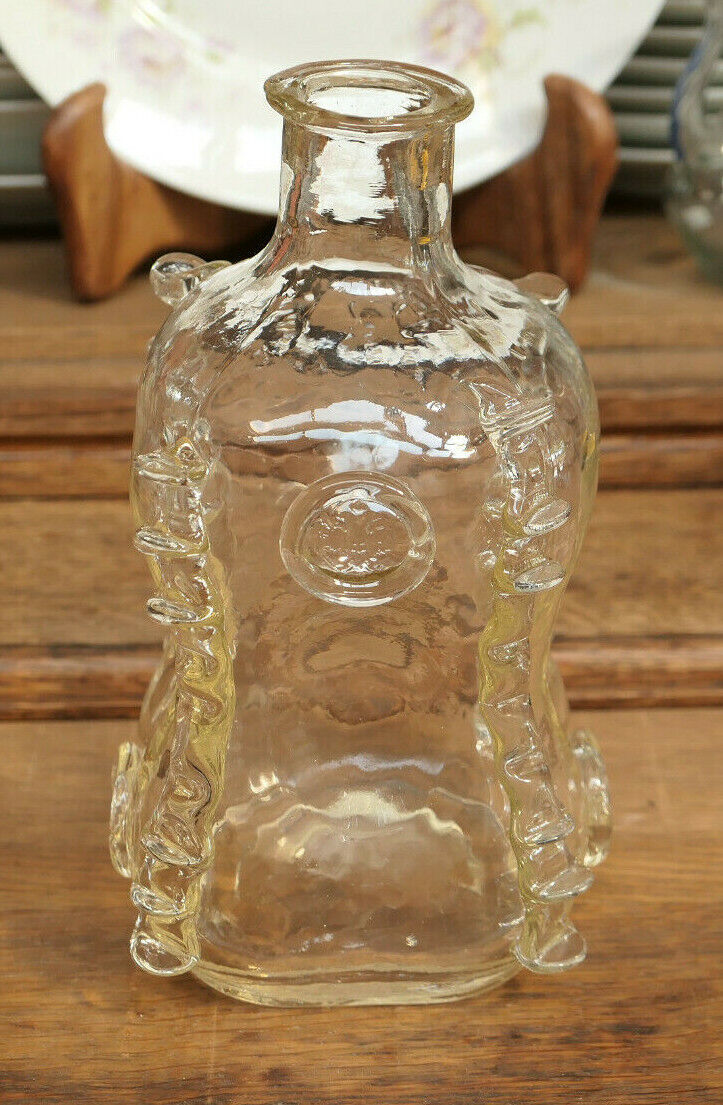 COGNAC VERDIER ANCIENNE BOUTEILLE VERRE SOUFFLE PONTIL FEDERAL LAW BOTTLE