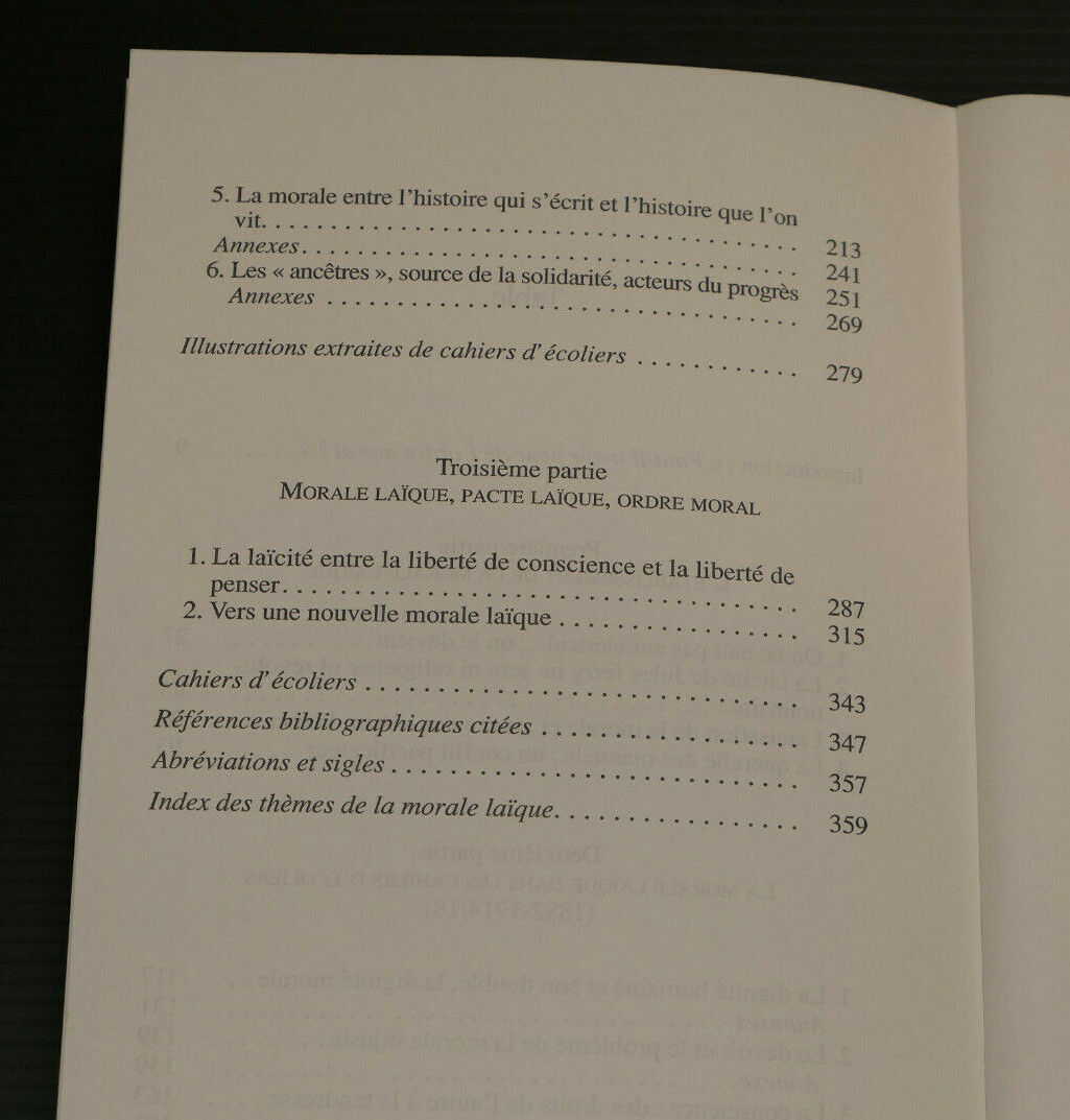 LA MORALE LAIQUE CONTRE L'ORDRE MORAL / JEAN BAUBEROT / SEUIL 1997