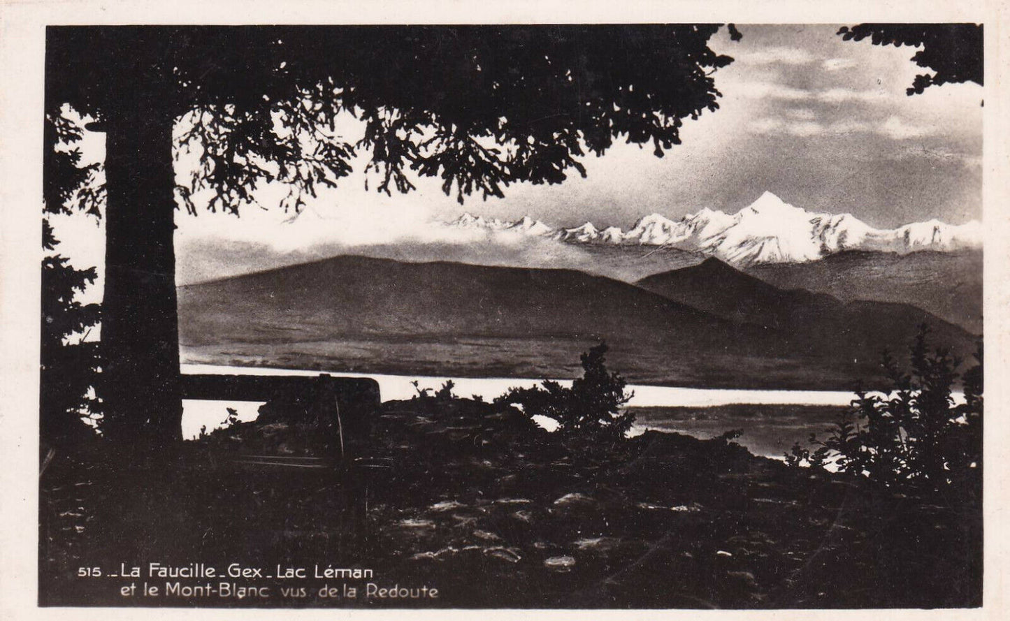CARTE POSTALE ANCIENNE CPA / LA FAUCILLE GEX LAC LEMAN ET LE MONT-BLANC