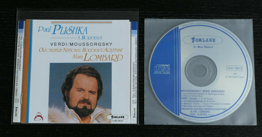 CD PAUL PLISHKA / VERDI MOUSSORGSKY / ORCHESTRE BORDEAUX / ALAIN LOMBARD / 1990