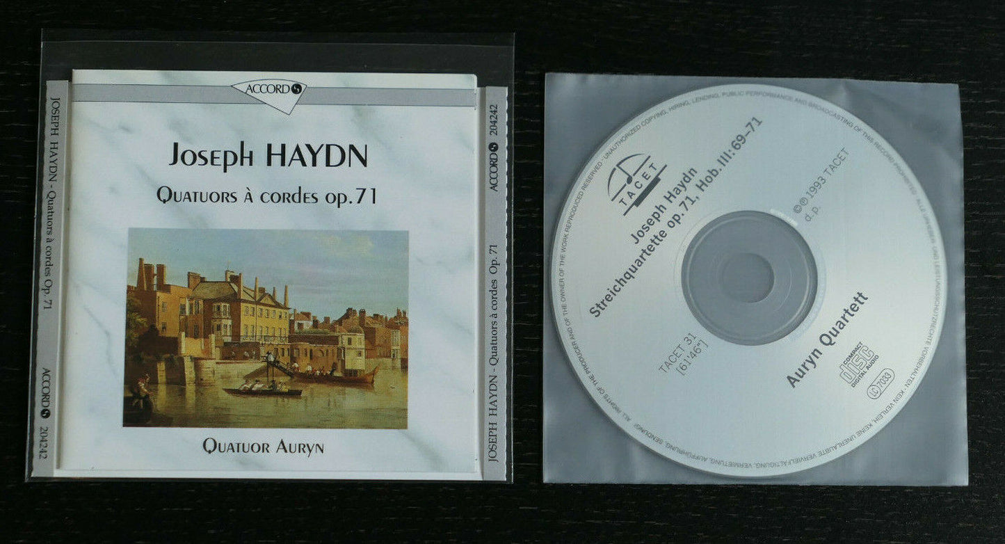 CD JOSEPH HAYDN QUATUORS A CORDES OP.71 / QUATUOR AURYN / TACET 1993