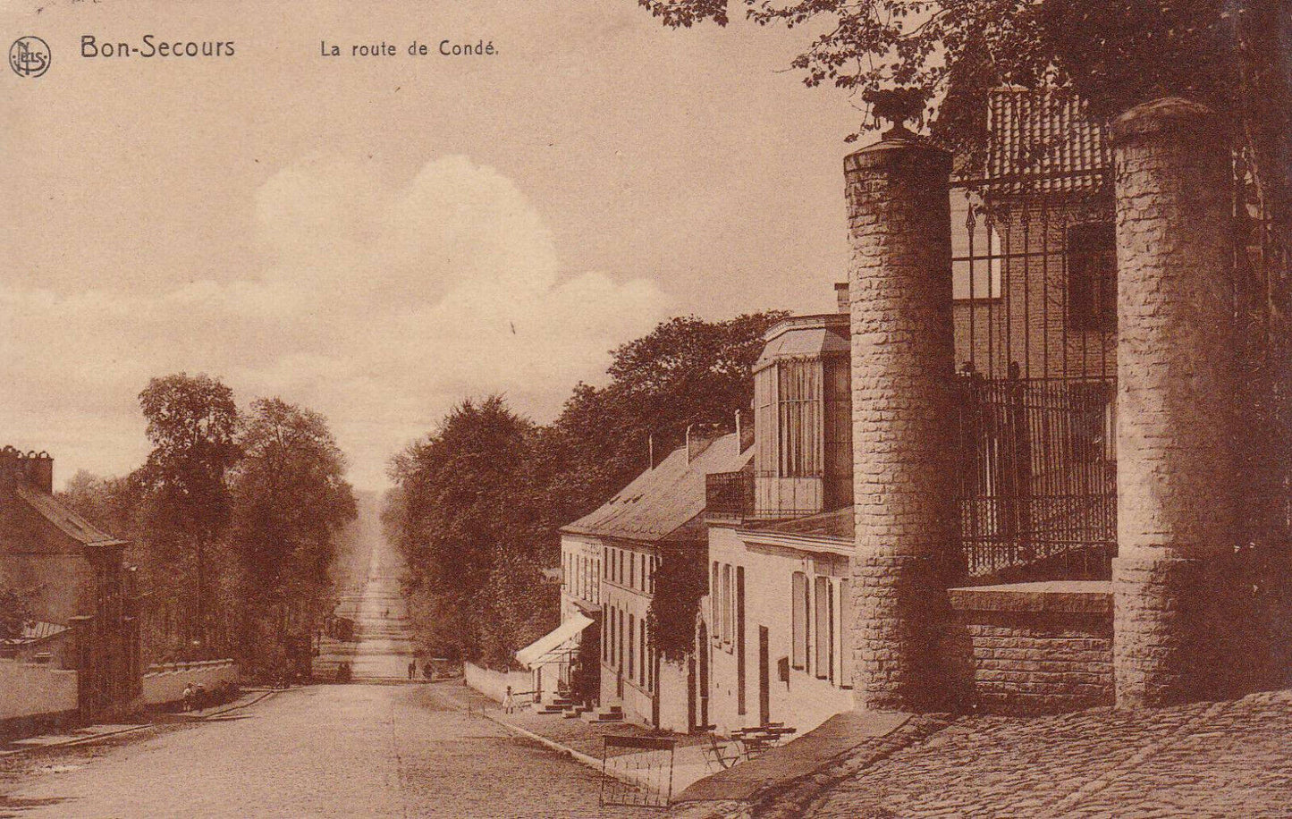 CARTE POSTALE ANCIENNE CPA / BON-SECOURS LA ROUTE DE CONDE