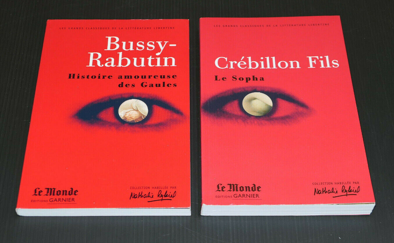 LOT DE 2 LIVRES LITTERATURE LIBERTINE / BUSSY-RABUTIN / CREBILLON FILS