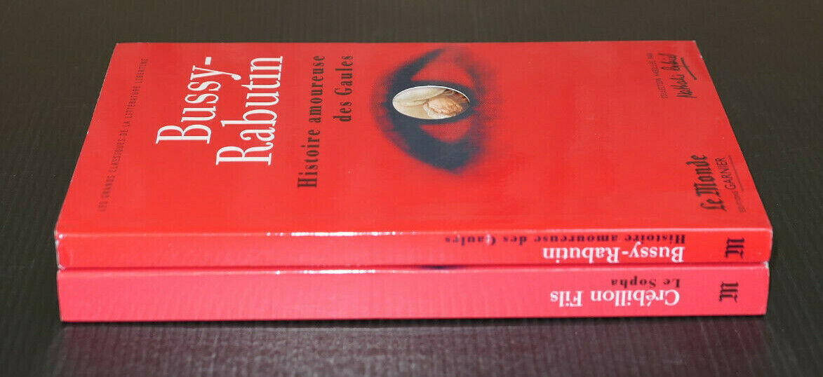 LOT DE 2 LIVRES LITTERATURE LIBERTINE / BUSSY-RABUTIN / CREBILLON FILS