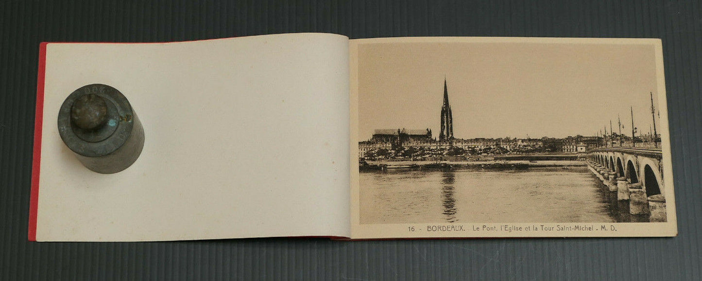 BORDEAUX / ANCIEN CARNET DE 10 CARTES POSTALES / COMPLET