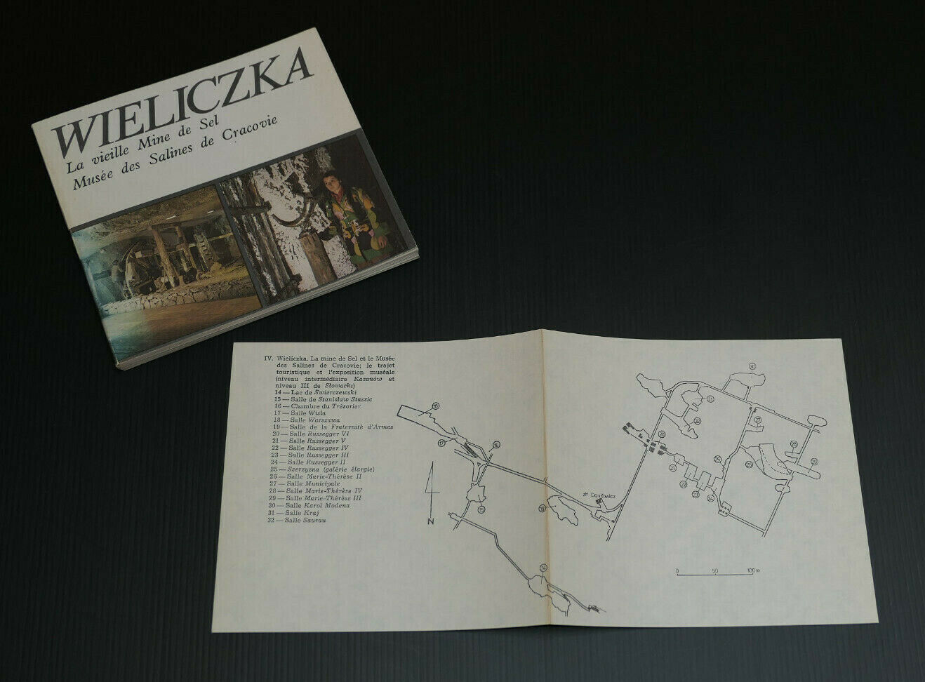 WIELICZKA MINE DE SEL MUSEE DES SALINES DE CRACOVIE / GUIDE 1983
