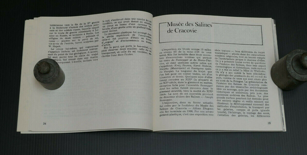 WIELICZKA MINE DE SEL MUSEE DES SALINES DE CRACOVIE / GUIDE 1983