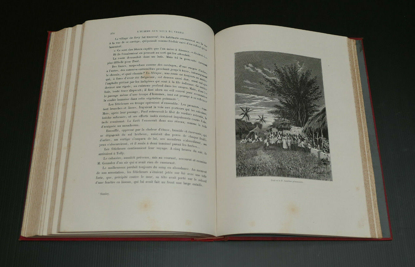L'HOMME AUX YEUX DE VERRE AVENTURES AU DAHOMEY / MAME 1892