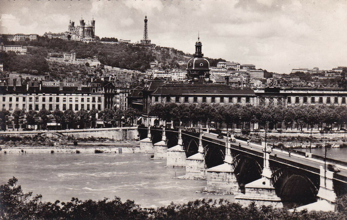 CARTE POSTALE CPSM NOIR & BLANC / LYON PONT DE LA GUILLOTIERE
