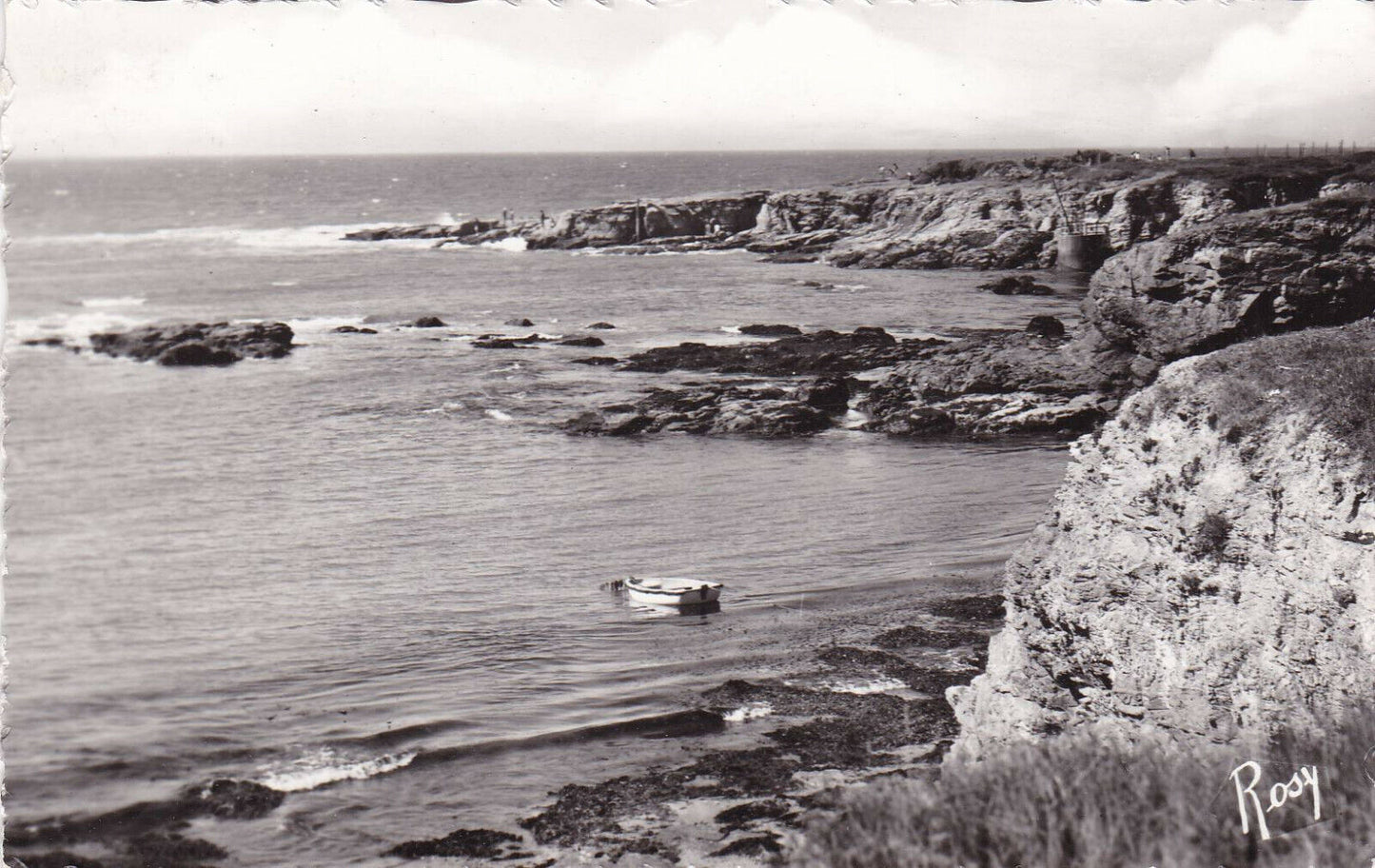 CARTE POSTALE CPSM NOIR & BLANC / PREFAILLES POINTE SAINT-GILDAS (1963)