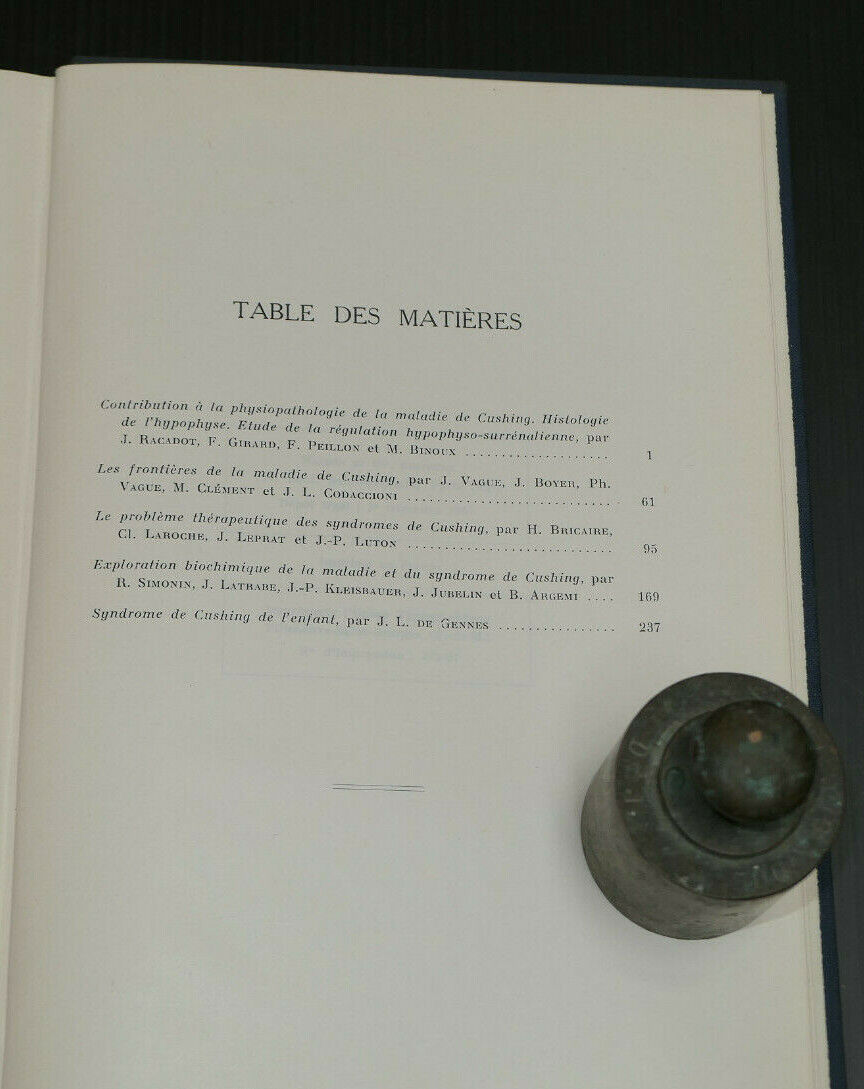 LE SYNDROME DE CUSHING / COLLOQUE D'ENDOCRINOLOGIE 1967 MONTREAL / SOULAIRAC
