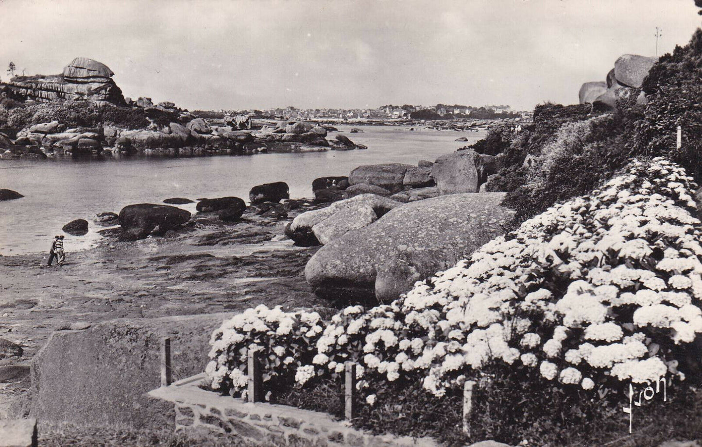 CARTE POSTALE CPSM NOIR & BLANC / PLOUMANAC'H PLAGE ST-GUIREC
