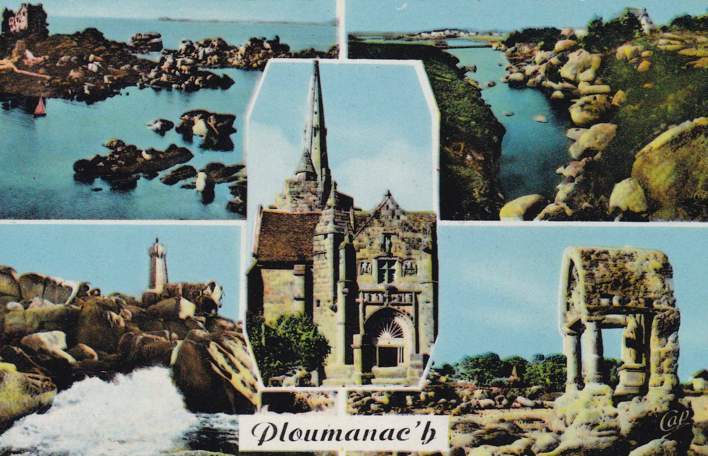 CARTE POSTALE CPSM COULEUR / PLOUMANAC'H-EN-PERROS-GUIREC MULTIVUE