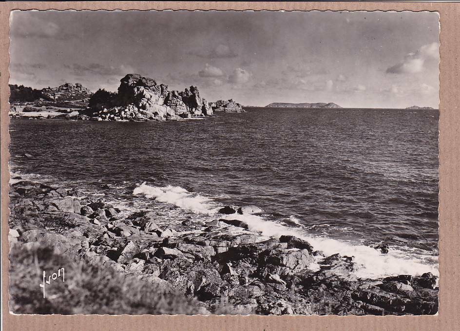 CPSM BLACK & WHITE POSTCARD PLOUMANAC'H DEVIL'S CASTLE SQUEVEL BONO ISLAND
