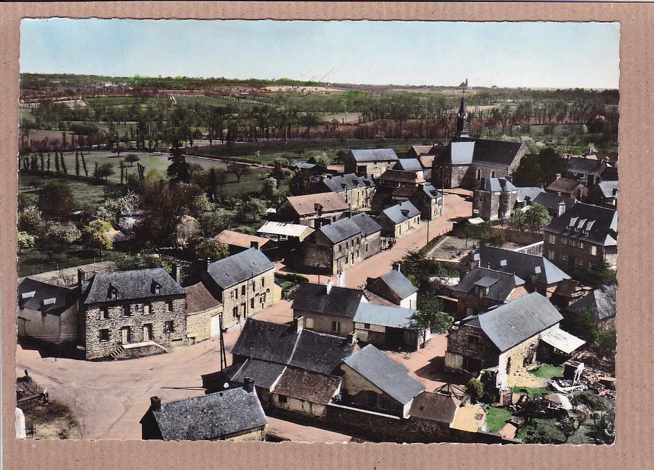 CPSM COLOR POSTCARD / BOURGBARRE GENERAL VIEW AERIAL VIEW LAPIE