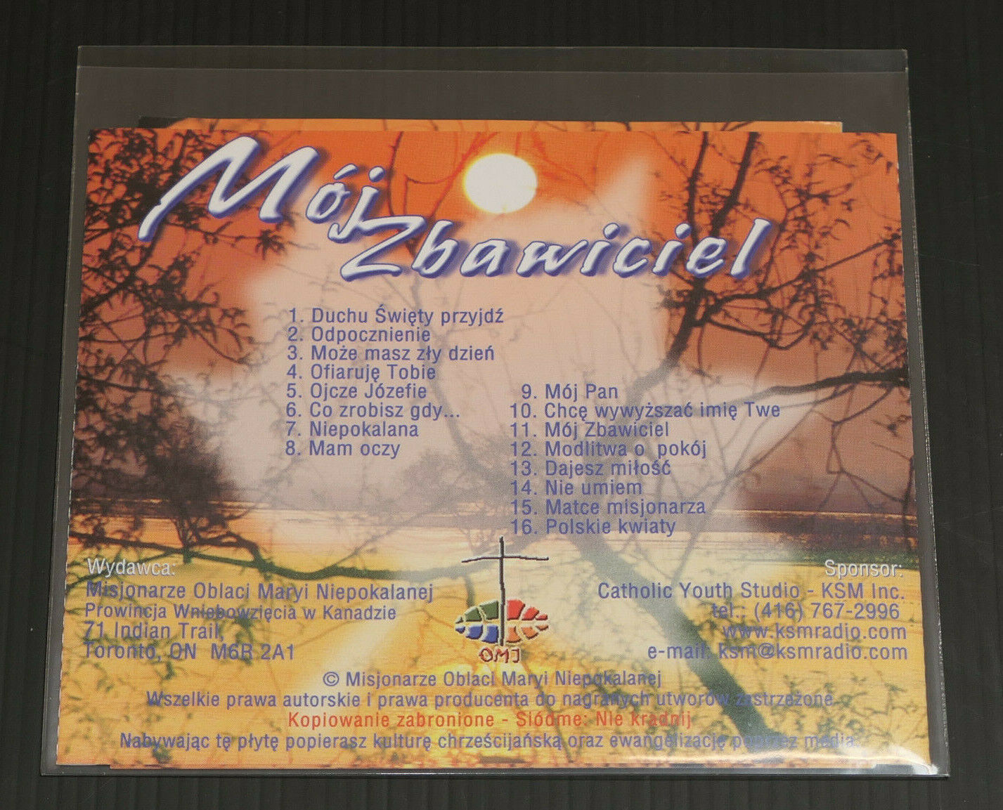 CD MOJ ZBAWICIEL / GITARY NIEPOKALANEJ / OMI 2001