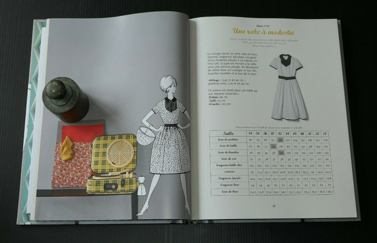 COUTURE VINTAGE 20 CREATIONS DES ANNEES 1960 / PATRONS STYLISME / FLAMMARION
