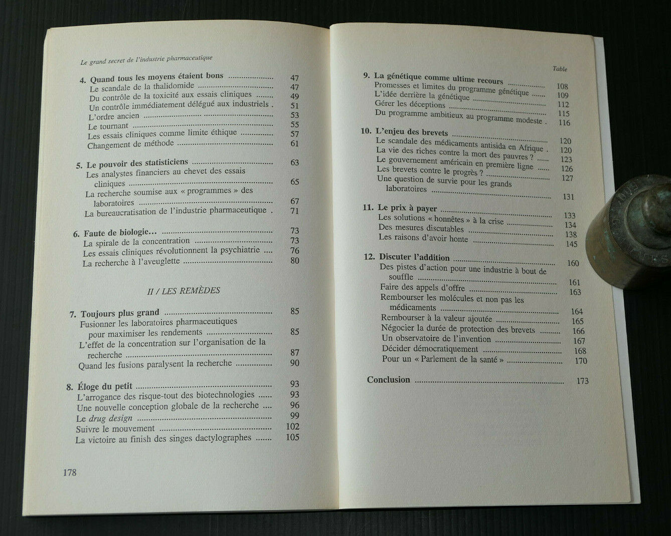 LE GRAND SECRET DE L'INDUSTRIE PHARMACEUTIQUE / PHILIPPE PIGNARRE 2003