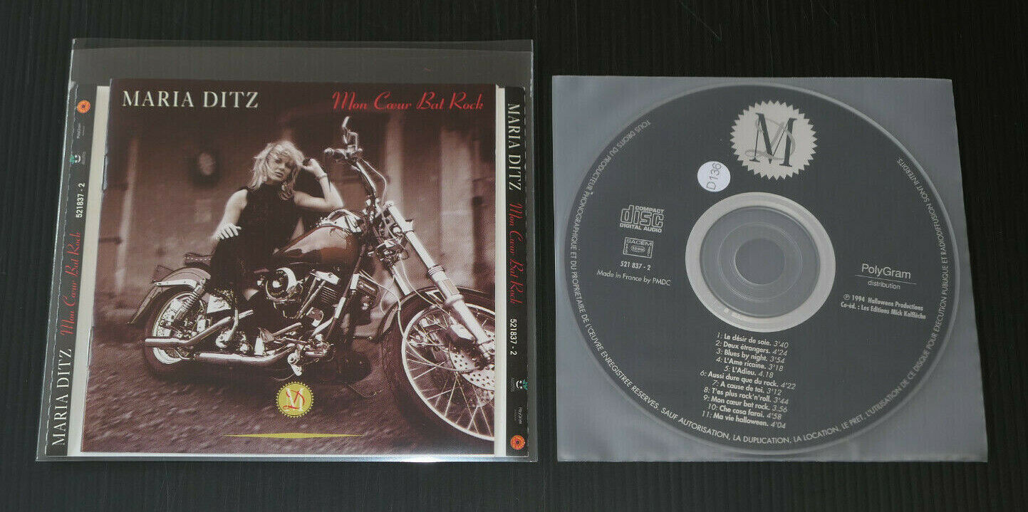 CD MARIA DITZ / MON COEUR BAT ROCK / 1994