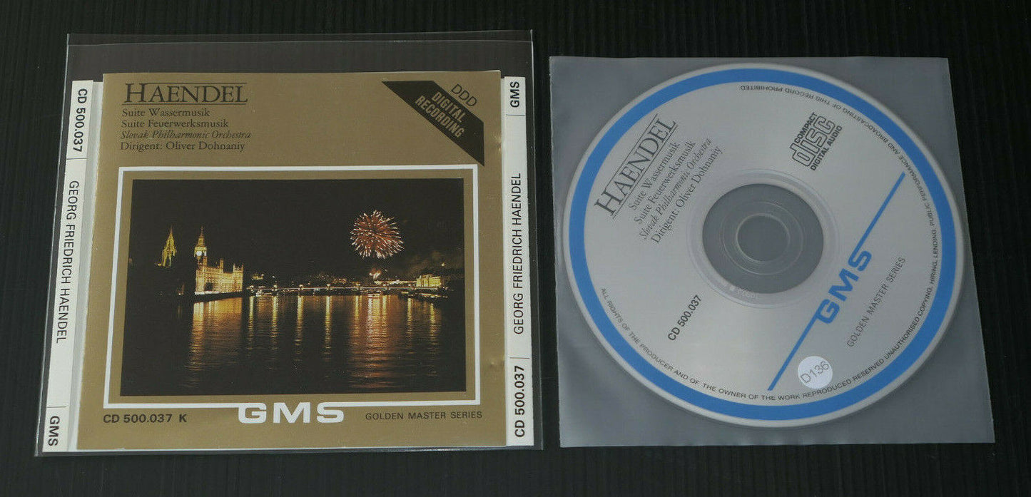 CD HAENDEL / SUITE WASSERMUSIK / OLIVER DOHNANIY / SLOVAK PHILHARMONIC ORCHESTRA