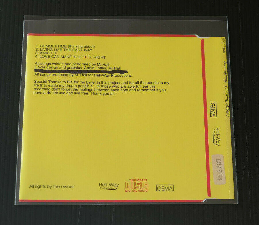 MAXI CD 4 TITLES / MONIQUE / SUMMERTIME (THINKING ABOUT)