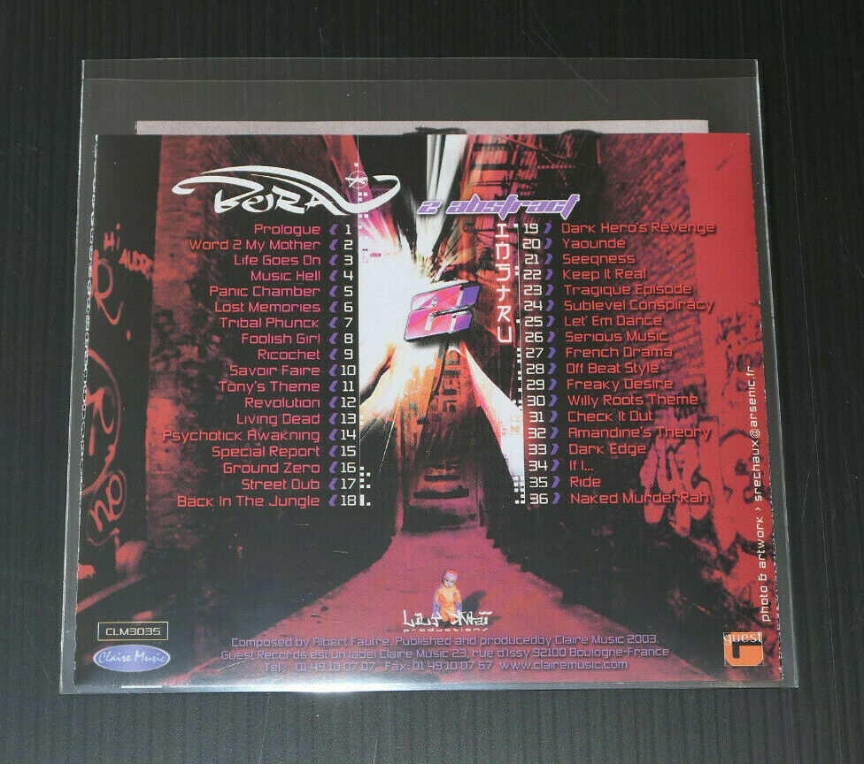 CD ALBERT FAUTRE / BER AL / 2 ABSTRACT / CLAIRE MUSIC 2003