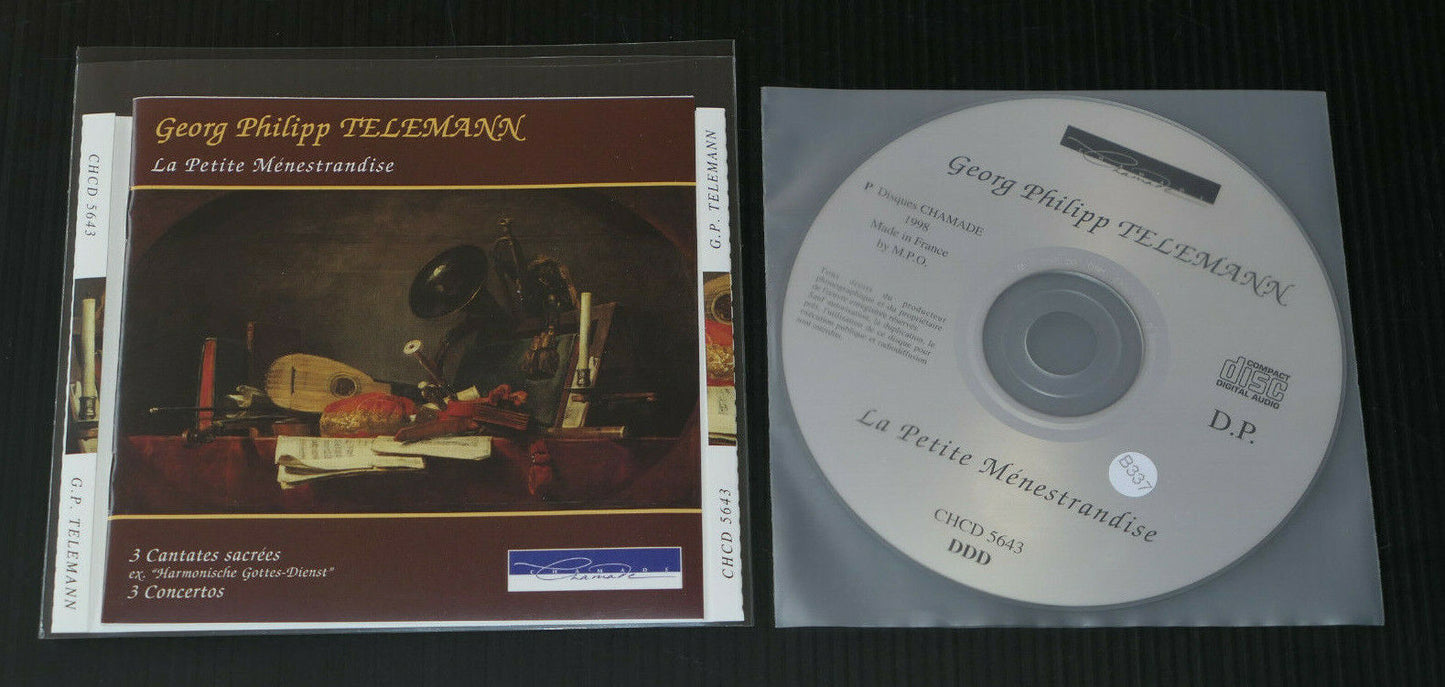 CD GEORG PHILIPP TELEMANN / LA PETITE MENESTRANDISE / DISQUES CHAMADE 1998