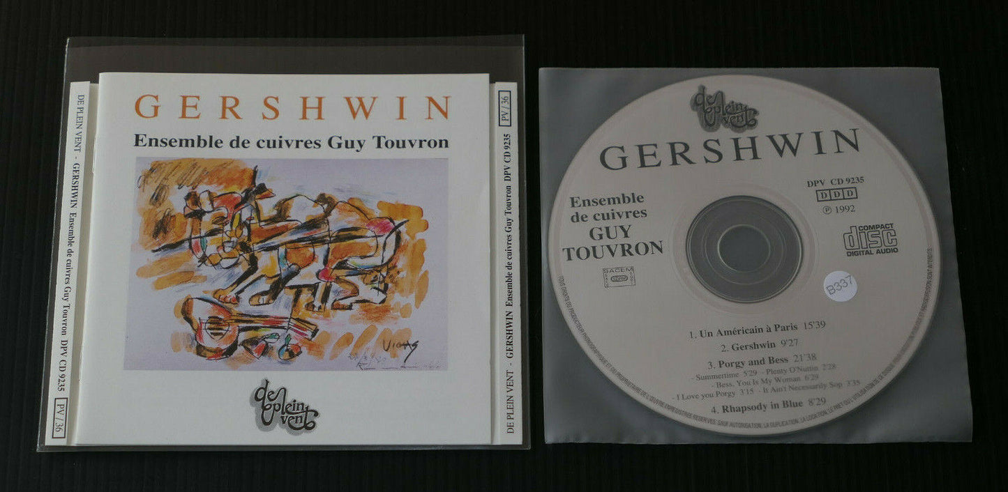 CD GERSHWIN / ENSEMBLE DE CUIVRES GUY TOUVRON / DE PLEIN VENT 1992