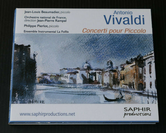 CD ANTONIO VIVALDI / CONCERTI POUR PICCOLO / SAPHIR 1997