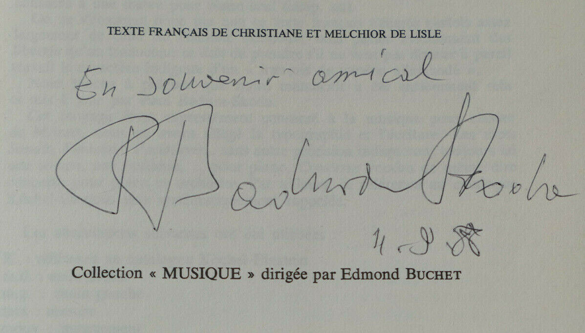 PAUL & EVA BADURA-SKODA / L'ART DE JOUER MOZART AU PIANO / DEDICACE / SIGNED