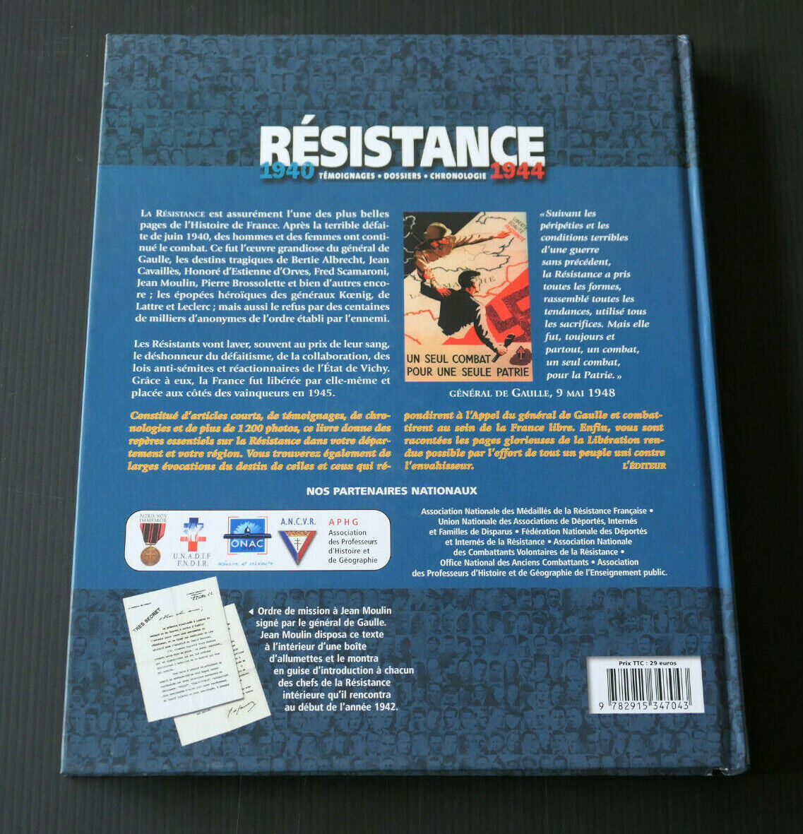 RESISTANCE NORMANDIE TEMOIGNAGES DOSSIERS CHRONOLOGIE / EDITIONS LBM 2003