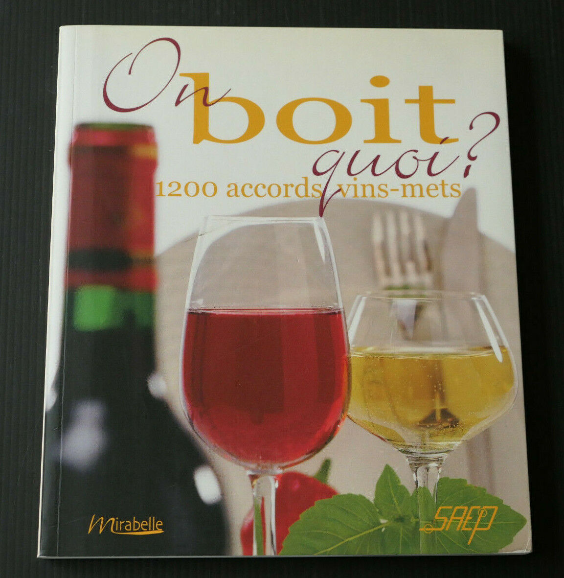 ON BOIT QUOI ? 1200 ACCORDS VINS METS / OENOLOGIE CUISINE VIN / SAEP 2004