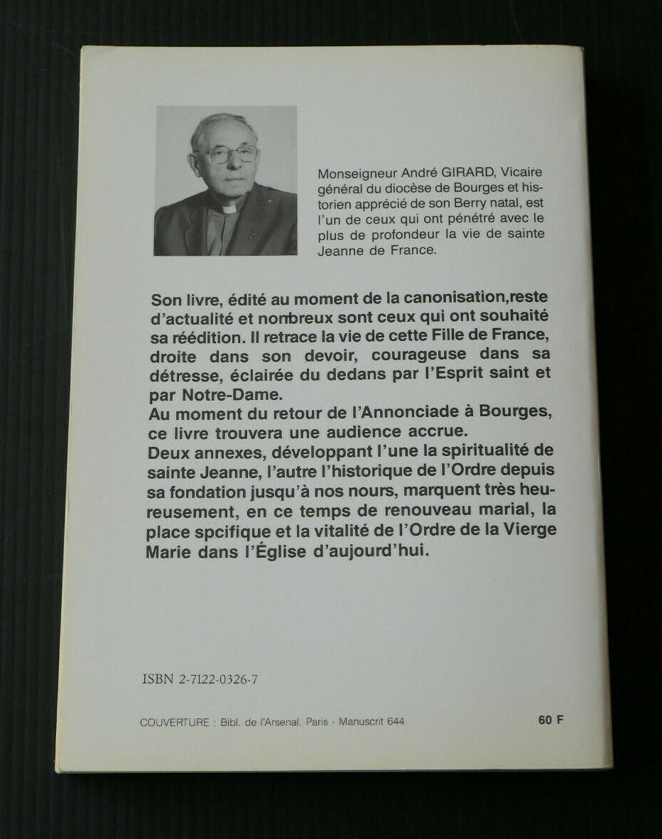 SAINTE JEANNE DE FRANCE / ANDRE GIRARD / MEDIASPAUL 1988 / RELIGION