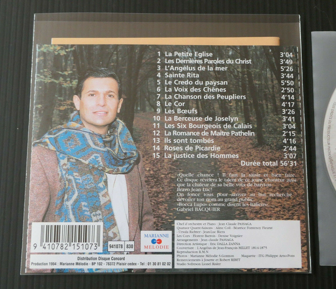 CD JEAN-LUC EVEQUE / CHANSONS DE FRANCE / 1994