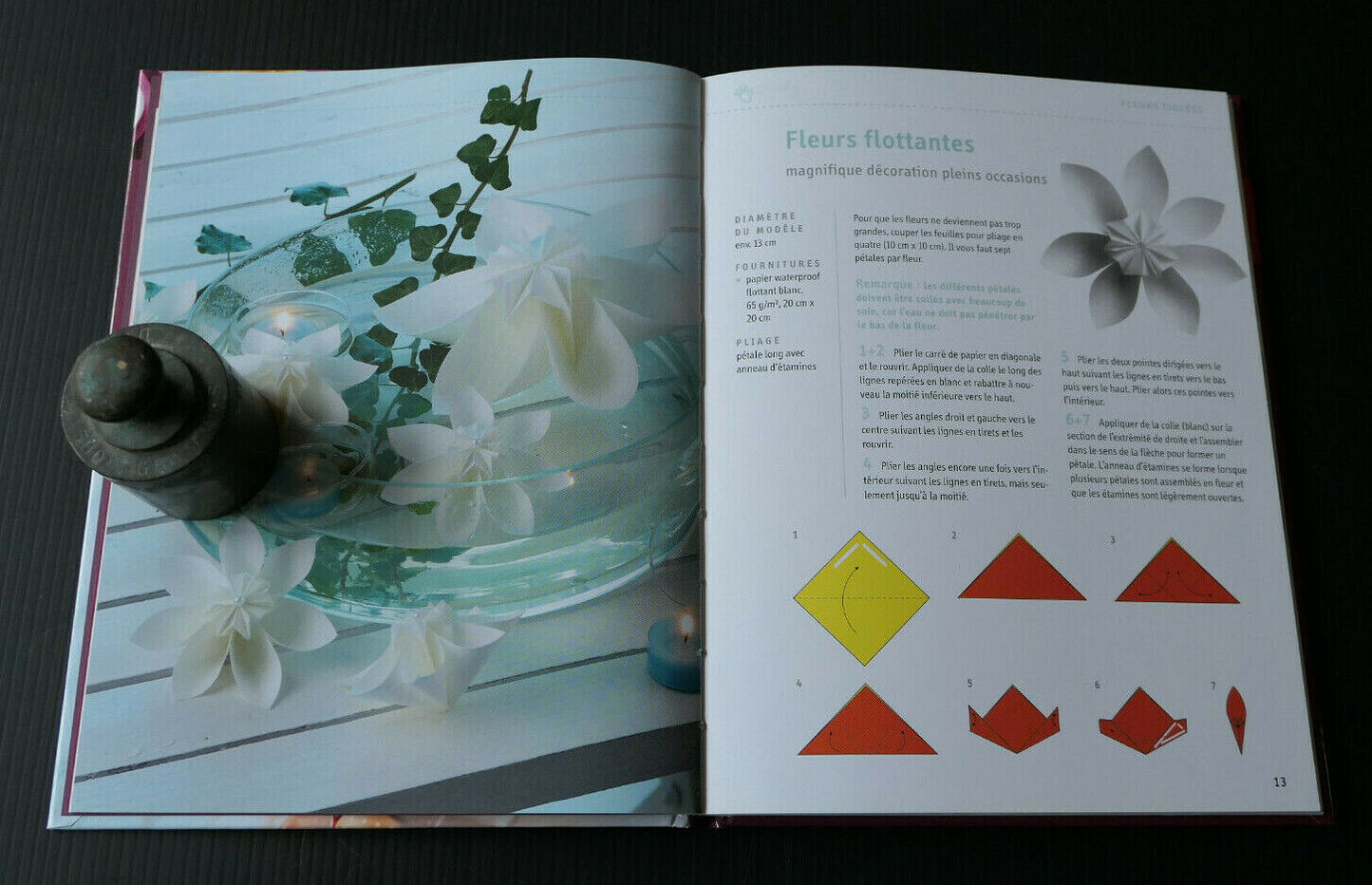 FLEUROGAMI / PLIAGES DE FLEURS / LOISIRS CREATIFS / 2012