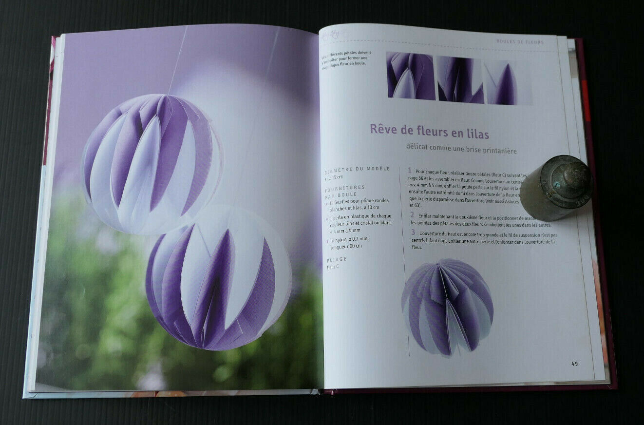 FLEUROGAMI / PLIAGES DE FLEURS / LOISIRS CREATIFS / 2012