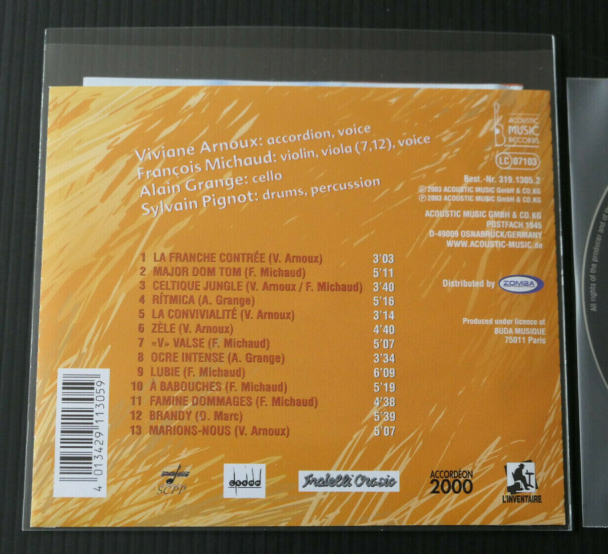 CD MAM LIVE / MUSICAL LANDSCAPES FRANCHE CONTREE / 2003
