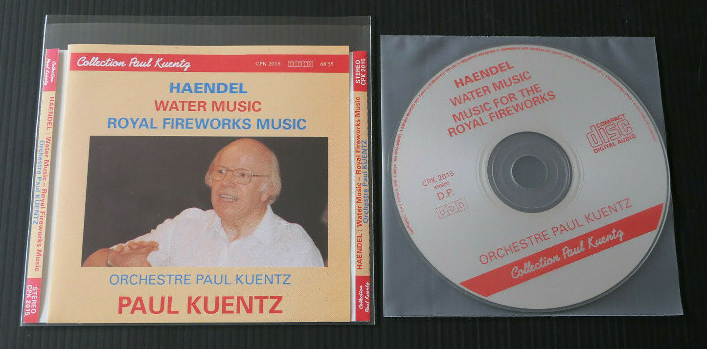 CD HAENDEL / WATER MUSIC ROYAL FIREWORKS MUSIC / ORCHESTRE PAUL KUENTZ