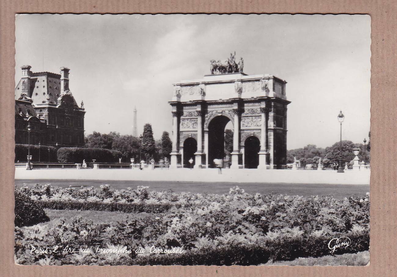 CARTE POSTALE CPSM NOIR & BLANC / PARIS CARROUSEL ARCH