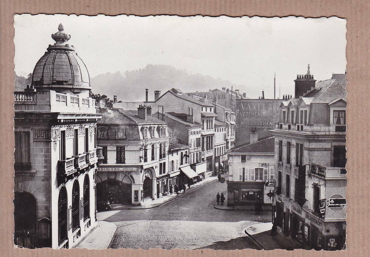 CPSM BLACK & WHITE POSTCARD / EPINAL RUE LEOPOLD BOURG