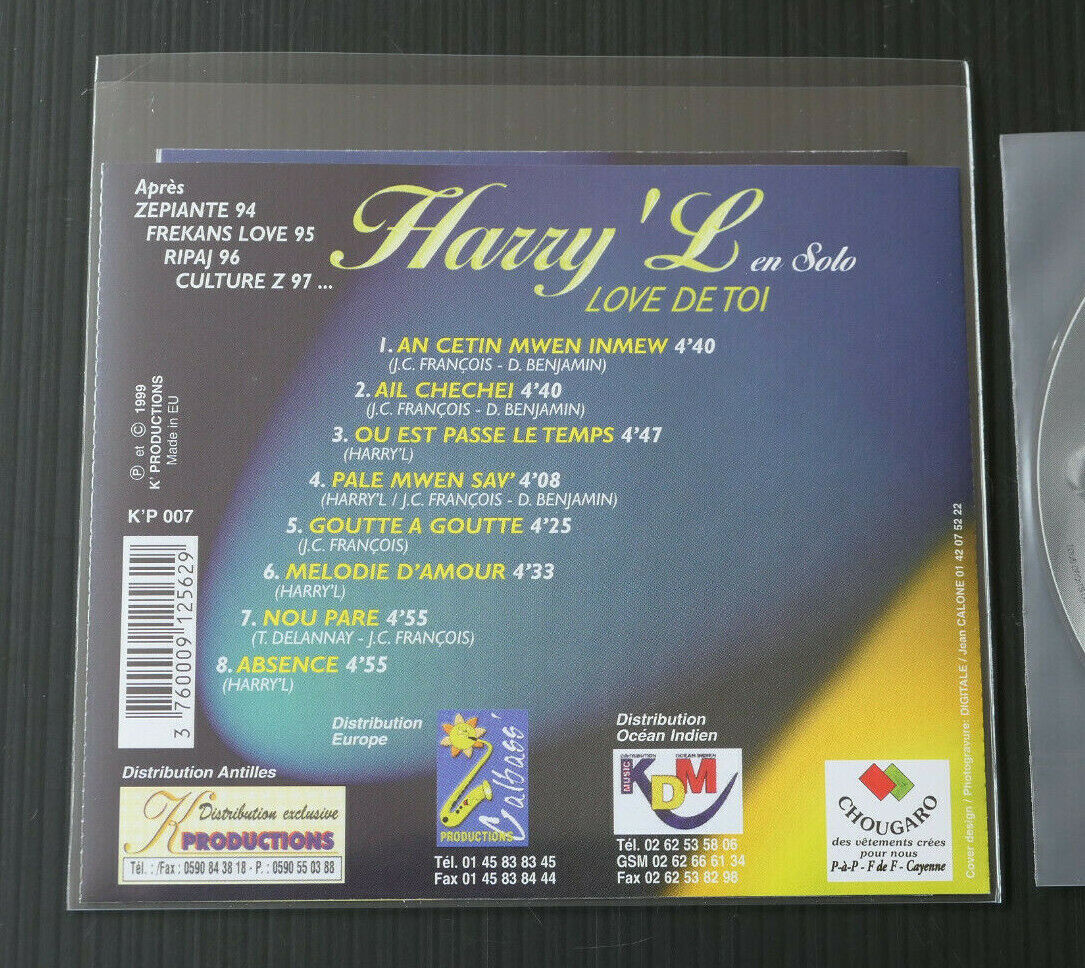 CD HARRY L / LOVE DE TOI / 1999