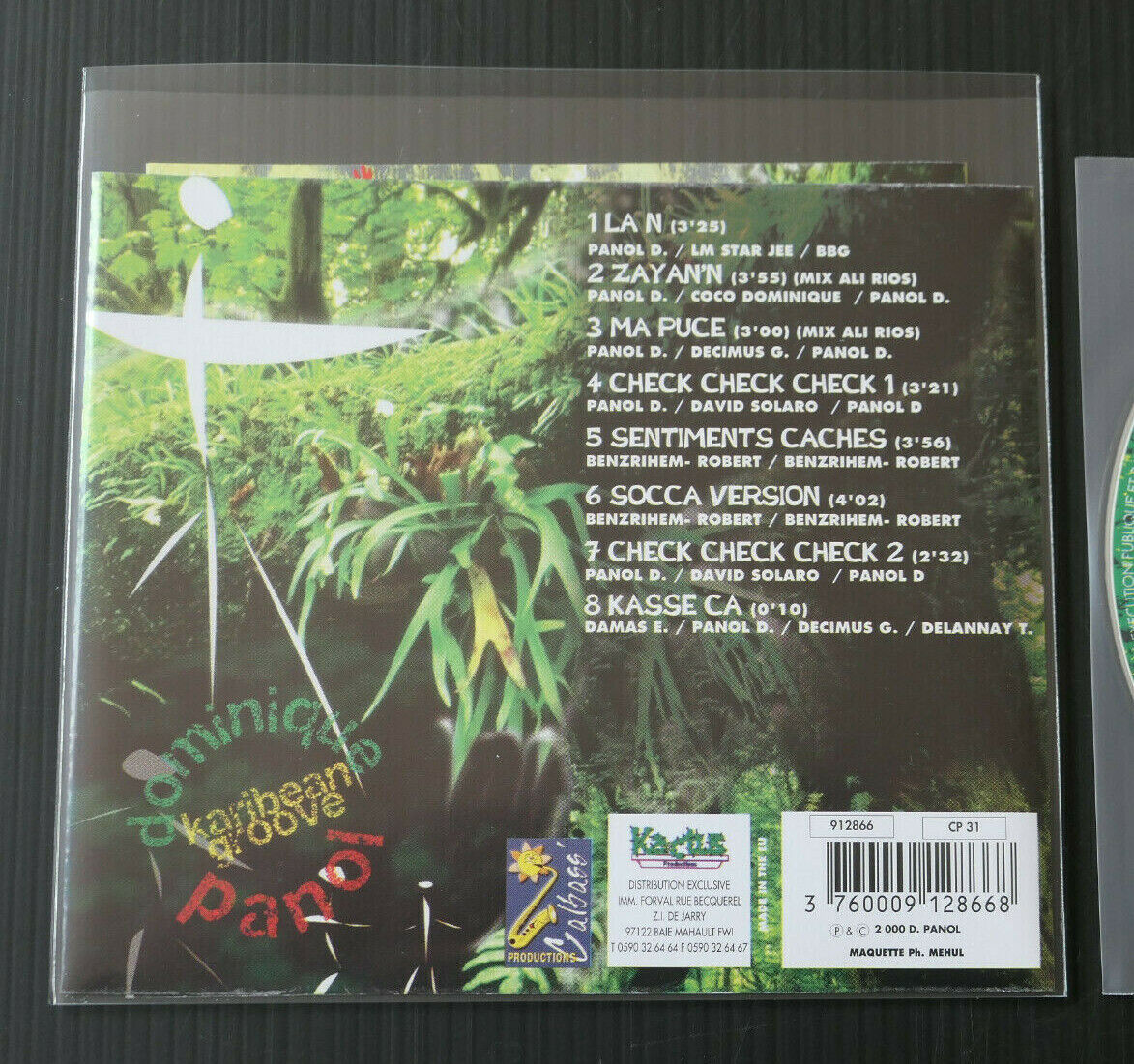 CD DOMINIQUE PANOL / KARIBEAN GROOVE / CALBASS 2000