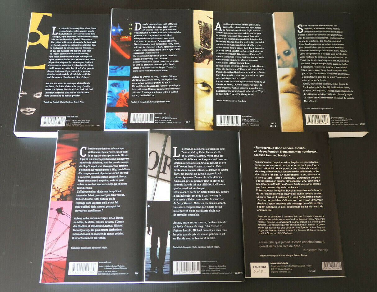 MICHAEL CONNELLY / GROS LOT DE 15 LIVRES BROCHES