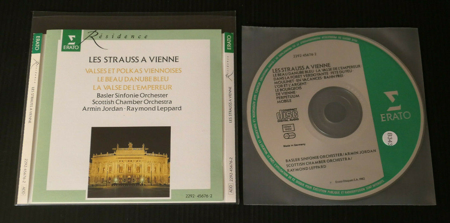 CD LES STRAUSS A VIENNE / ARMIN JORDAN / RAYMOND LEPPARD / ERATO RESIDENCE