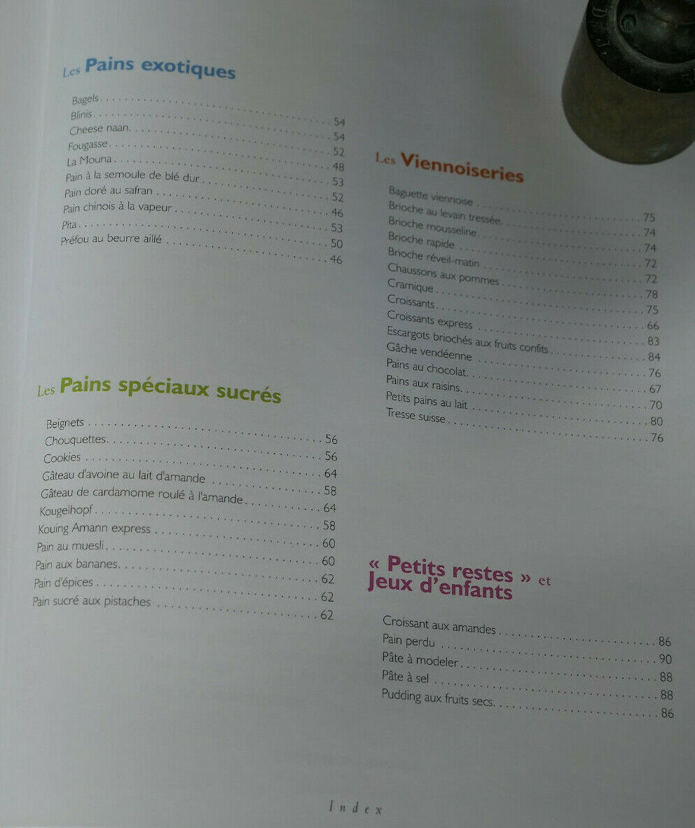 MILLE ET UNE PATES A PAIN / THERMOMIX VORWERK BOULANGERIE RECETTES