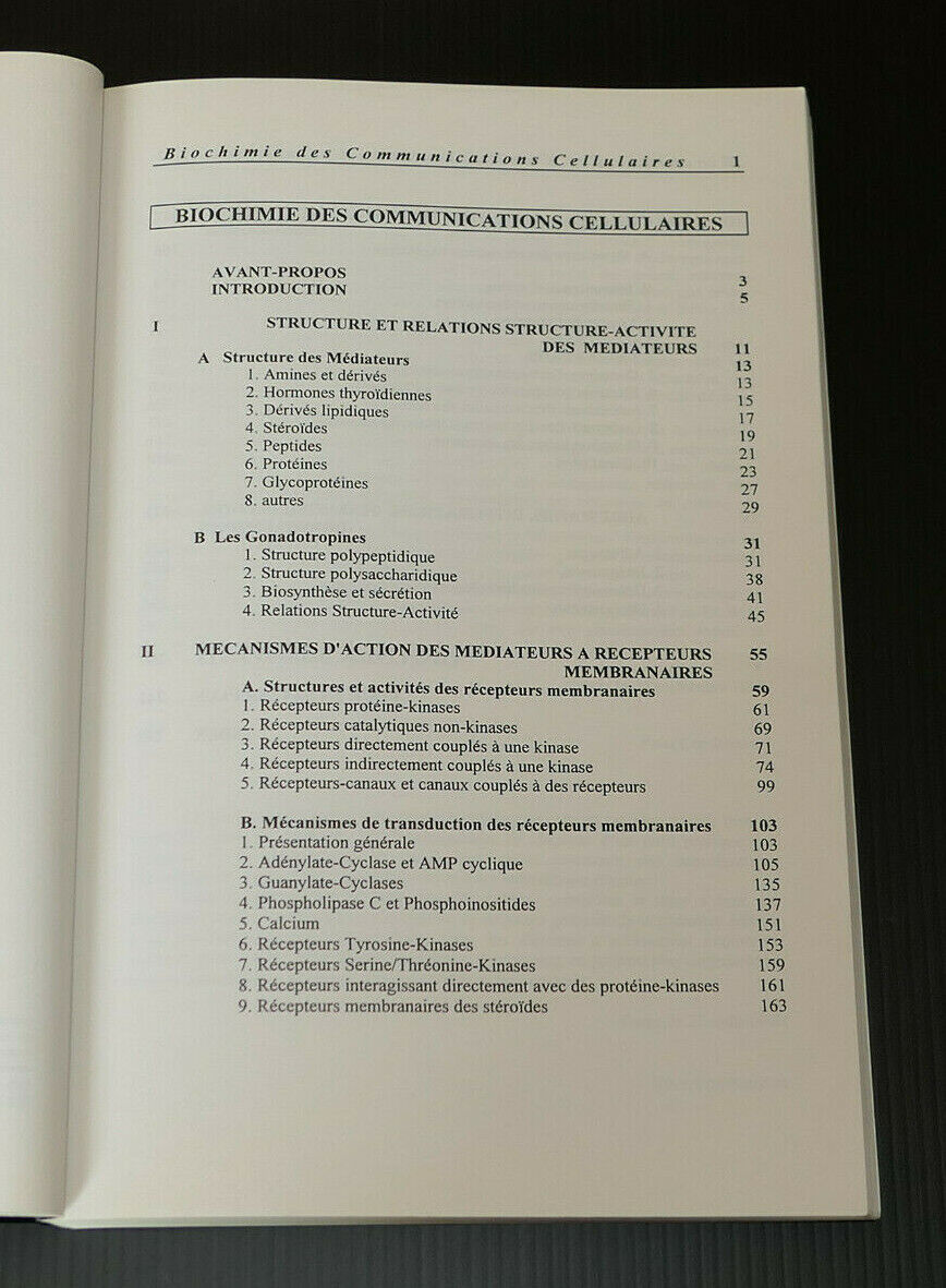 BIOCHIMIE DES COMMUNICATIONS CELLULAIRES / YVES COMBARNOUS / SCIENCE 1996