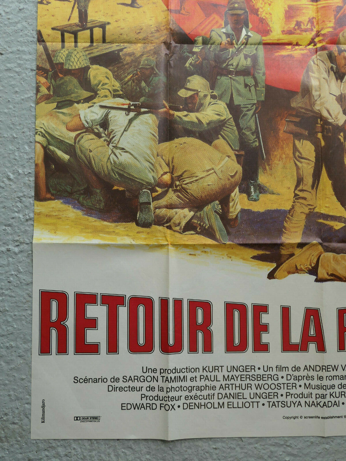 Affiche De Cinéma RETOUR DE LA RIVIERE KWAI 116 X 156 CM